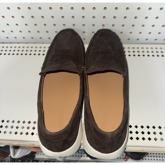 OluKai Ka'a Mens Casual Suede Slip On Driving Loafers Shoes Mocs Size 10 Brown - Picture 2 of 8